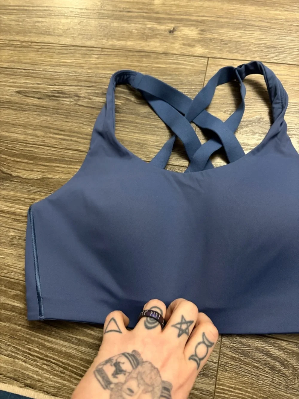 Lululemon Energy Bra *High Support, B–DDD Cups (Pitch Blue) Size 34D